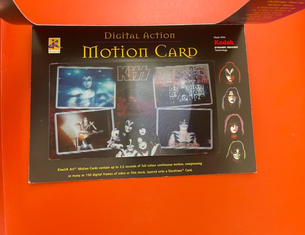 KISS Commemorative 1998 - 1999 Psycho Circus Digital Action Motion Card