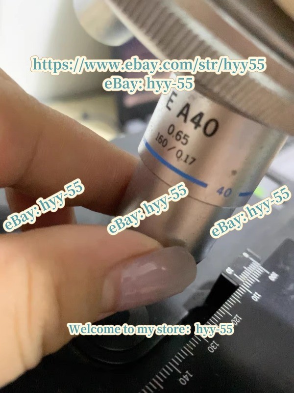 1PCS Olympus CH2 microscope has three lenses, EA40/4/EA10,-/55