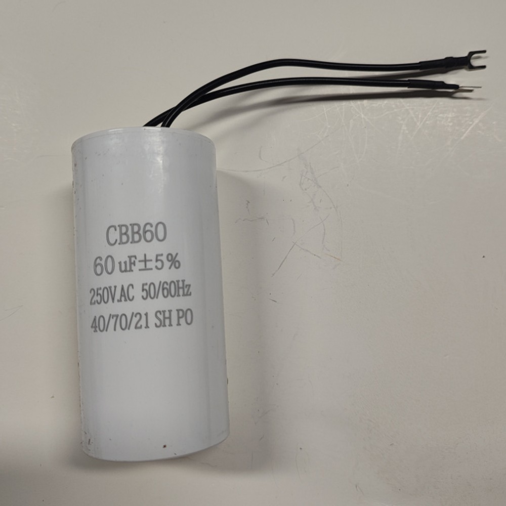 60UF 250VAC Wire Motor Run Capacitor 250V CBB60 60UF Round White 50/60HZ Cap US