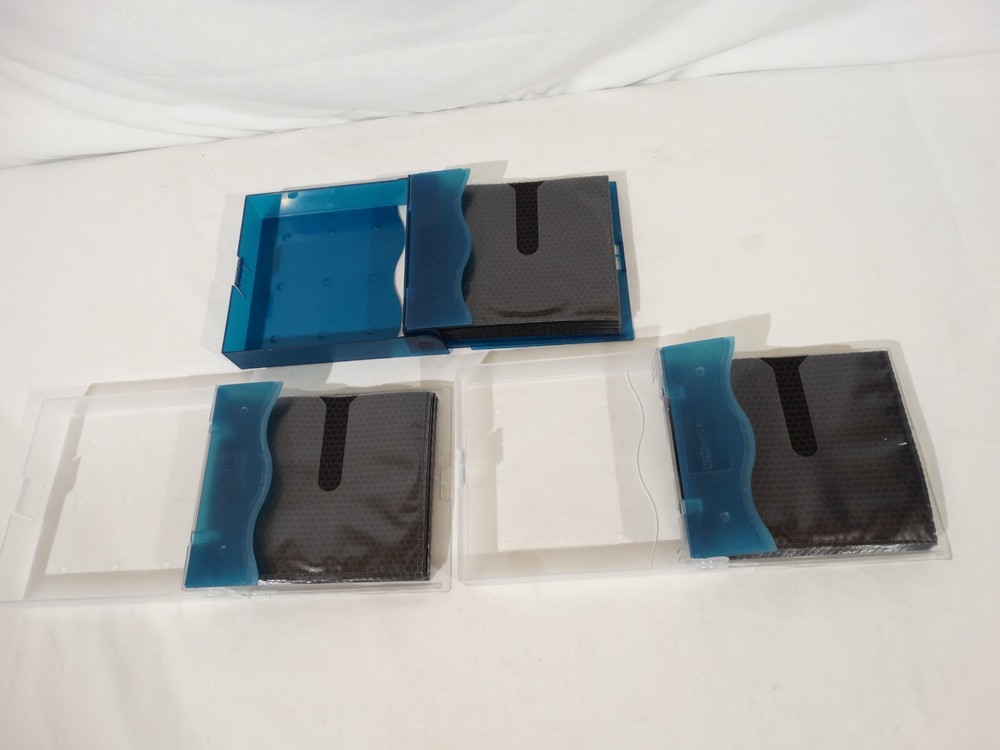 Lot Of (3) CDProjects CD Projects Plastic Blue Teal CD Storage Cases