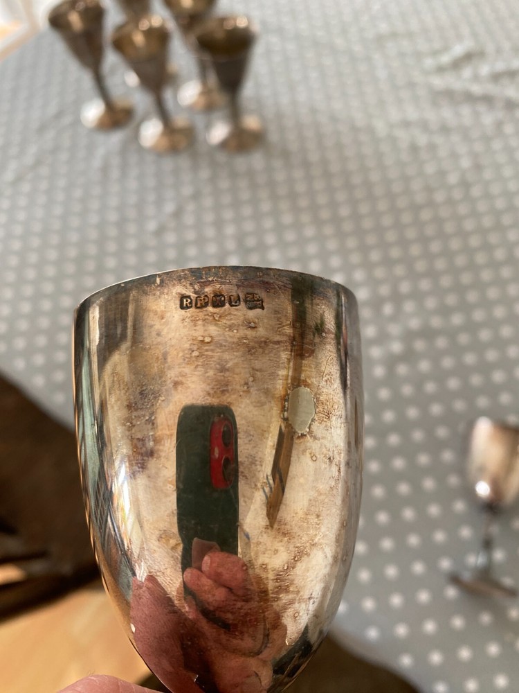 x3 Silver Plated Robert Pringle & Sons Cups