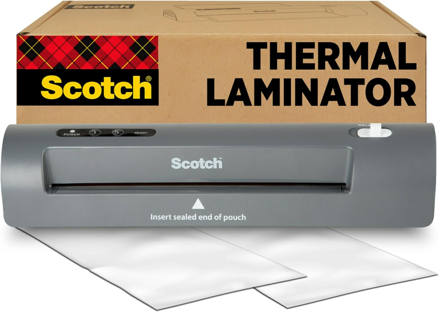 Scotch Thermal Laminator TL901X, 2-Roller System for Home, Office, or School