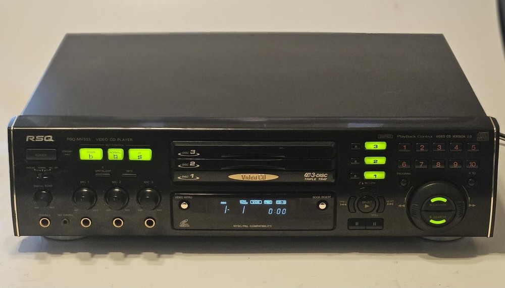 RSQ MV303 3 Disc Karaoke Video VCD Cd Player