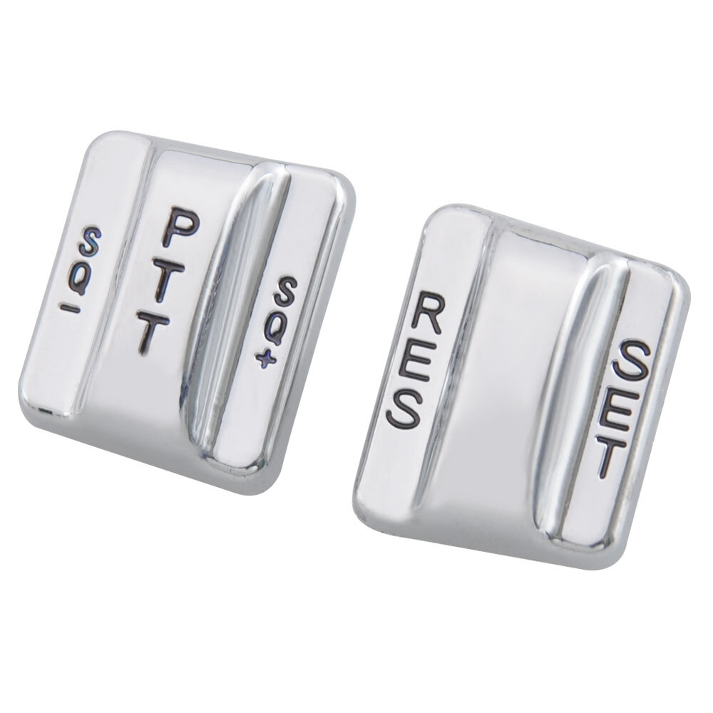 Chrome Hand Control Switch Button Caps For Harley Electra Glide FLHTCU 1996-2013