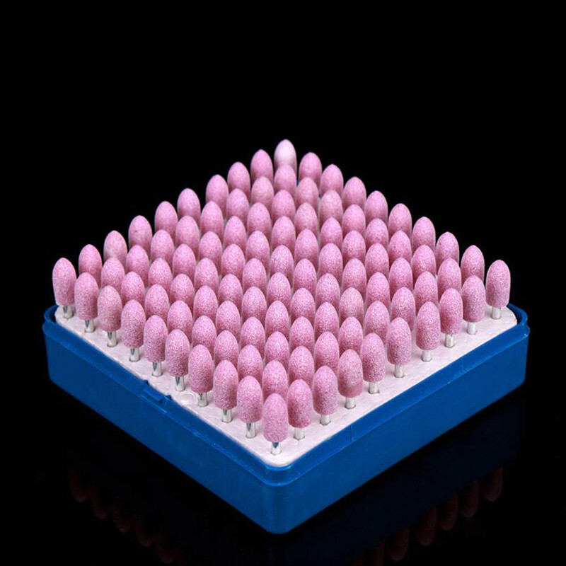 100 PCS Rotary Mounted Abrasive Grinding Stone Point Wheel Bits Set For Dremel