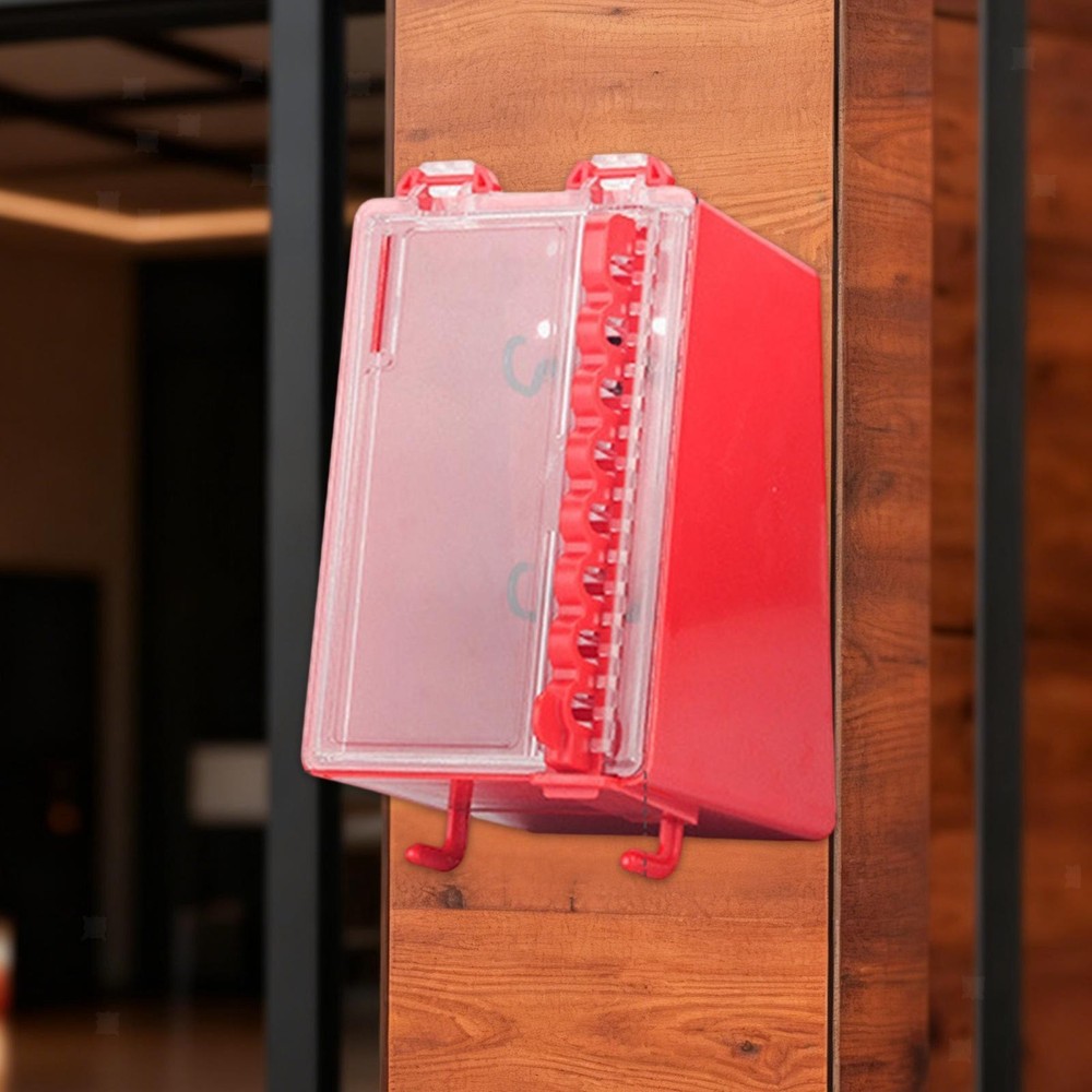 Lockout Tagout Lock Box Dustproof Durability with Transparent Panel