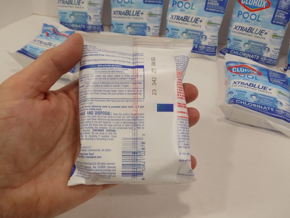 NEW 10 Pack Clorox Xtra Blue 3" Long-Lasting Tablets