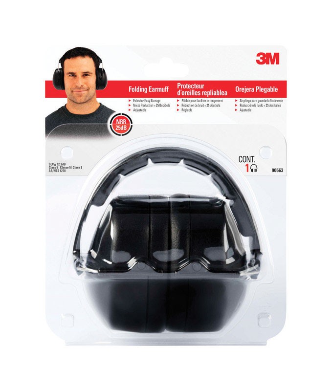 FOLDING EARMUFF BLACK(Pack of 1)
