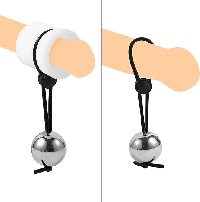 6 Size Penis Stretcher Ball Weight Exercise Device Hanger Extender Male Enhancer