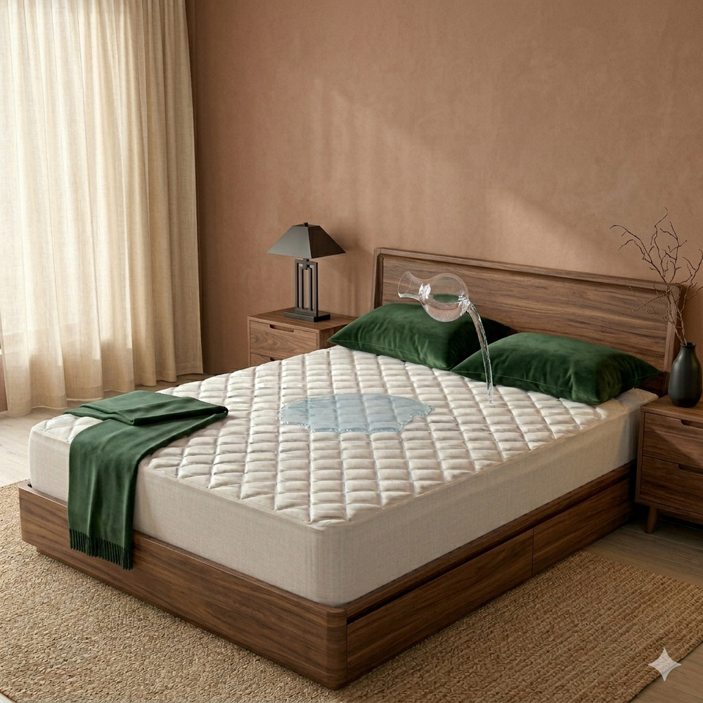 Queen Waterproof Quilted Mattress Protector, Soft Cooling Deep Pocket 22"