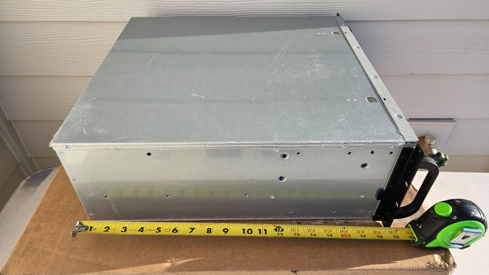 4U Rackmount Server Ai 19" Short Depth Chassis Computer Case 15-Drive Bays