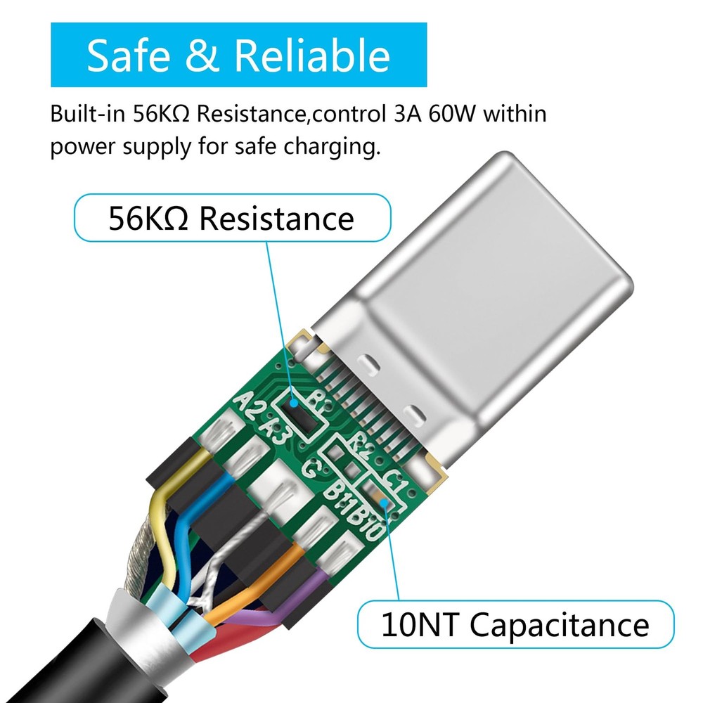 10Gbps USB C Cable 1.5FT, USB C to USB A 3.1/USB 3.2 Gen 2 10Gbps Data Sync C...