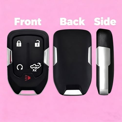 5-Button Keyless Entry Remote Key Fob Shell Replacement Fits for 2019-2020 GMC