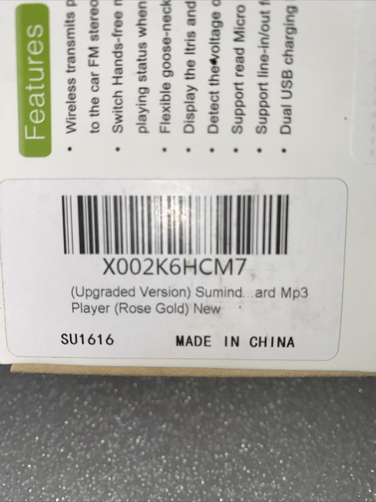 (Upgraded Version) Bluetooth FM Transmitter, Wireless Radio QC3.0 Rose Gold