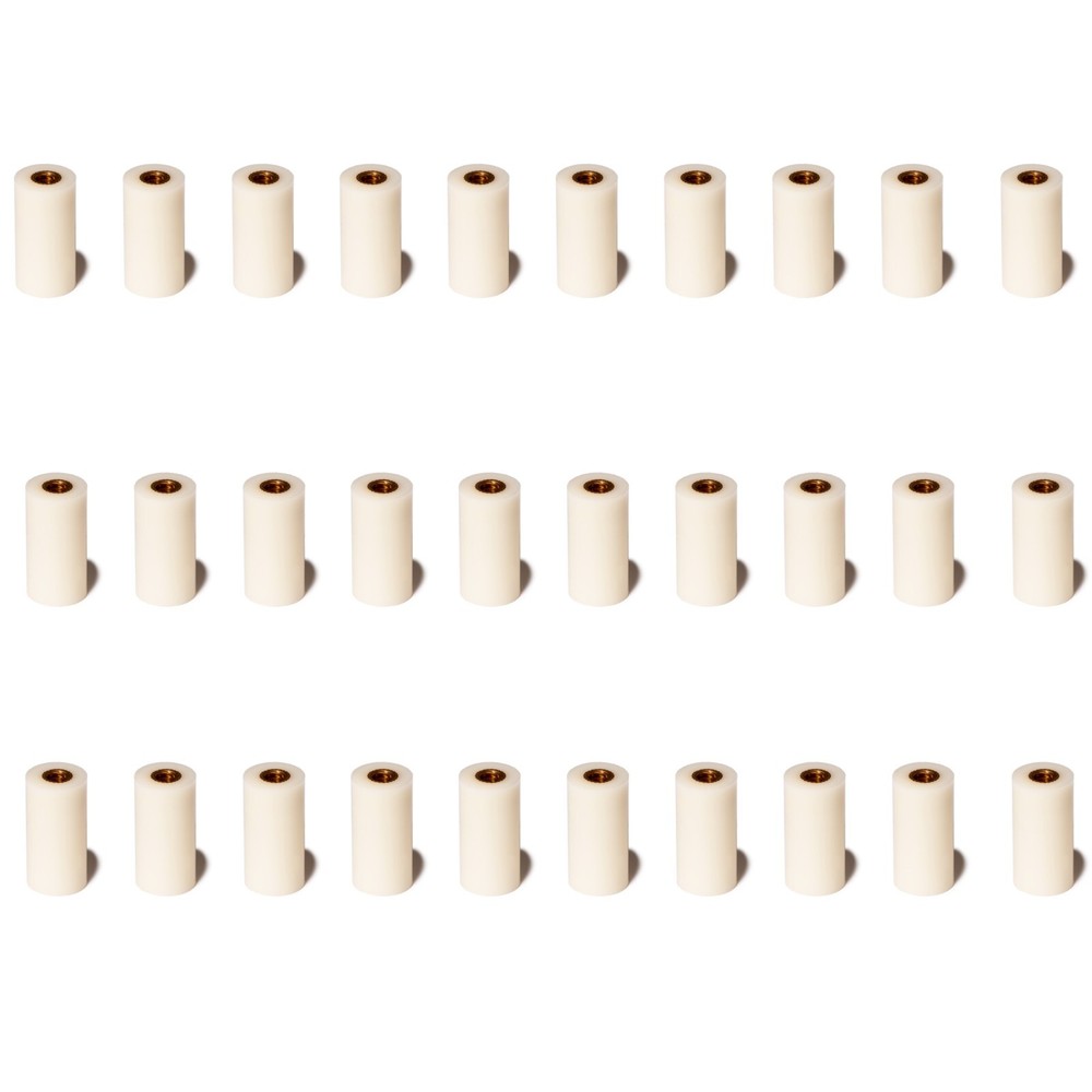 OKKO Billiard Pool Cue Ferrules & Screw-On Tips Soft, 30 sets