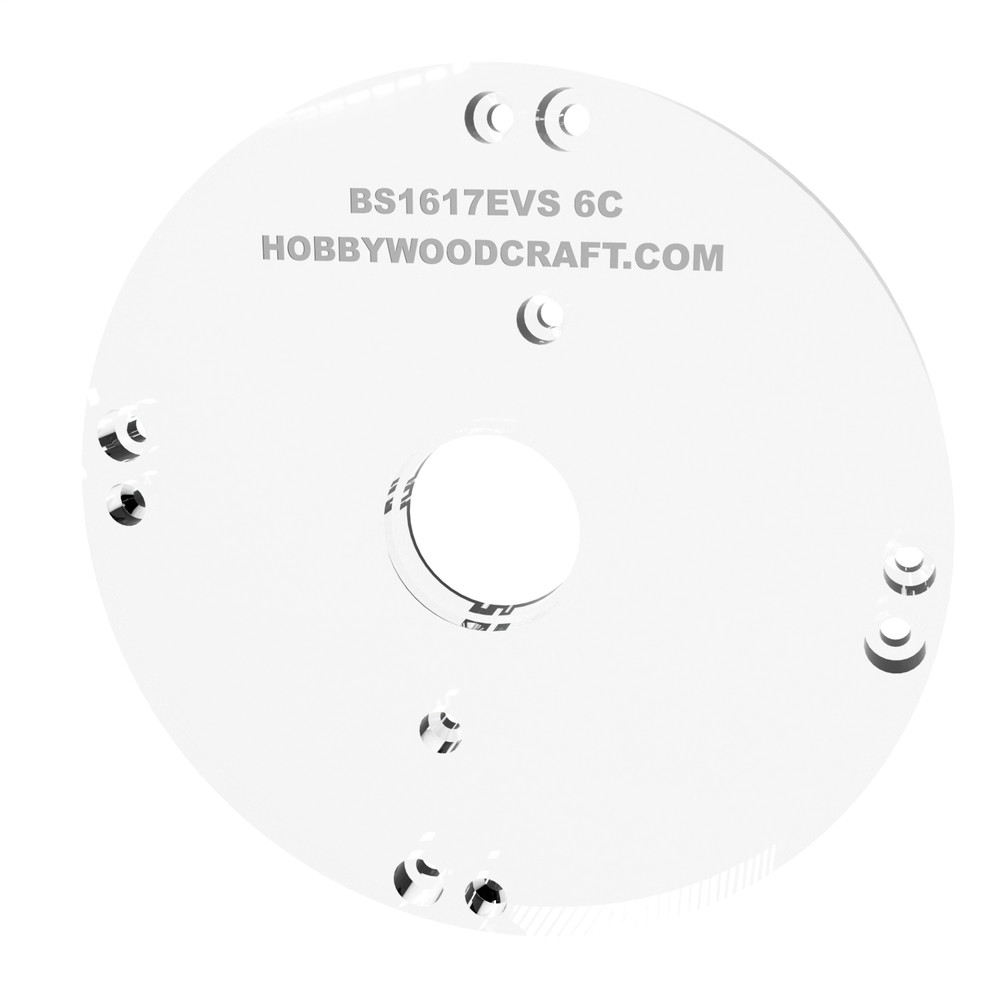 3/8" Thick 6" Circle Baseplate with bushing compatilility for Bosch 1617EVS