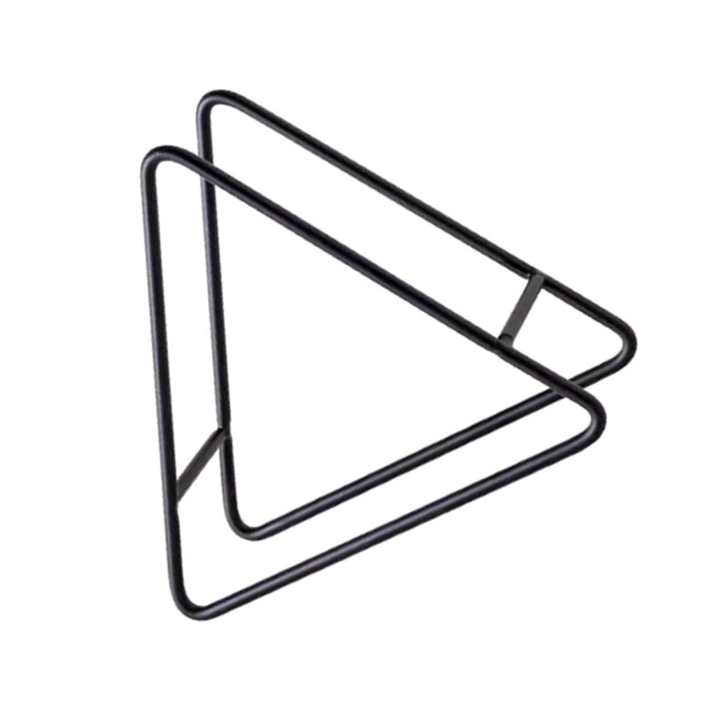 Coaster Holder Black Triangle Coaster Holder Display Stand for Plates Coasters