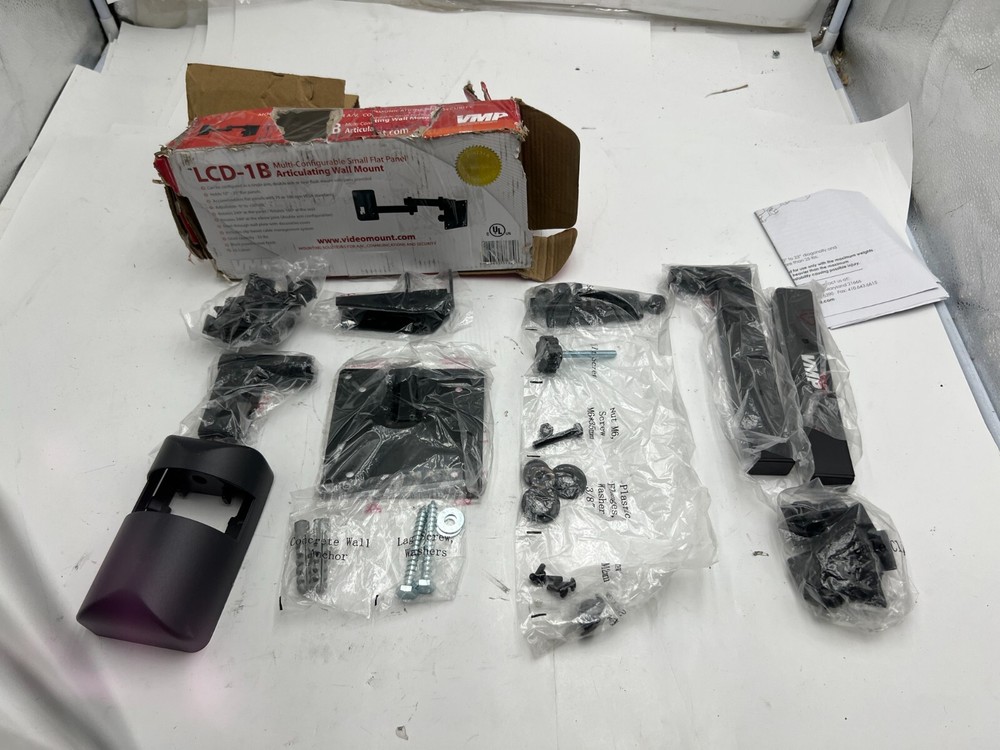 VMP Multi Configurable Small Flat Panel Articulating Wall Mount LCD-1B 10"- 23"