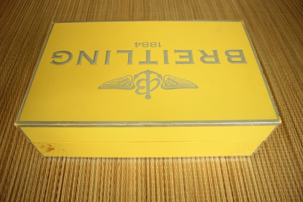 LUXE BREITLING OEM GOLD WATCH SPECIFIC DISPLAY PRESENTATION STORAGE FOR BURL BOX