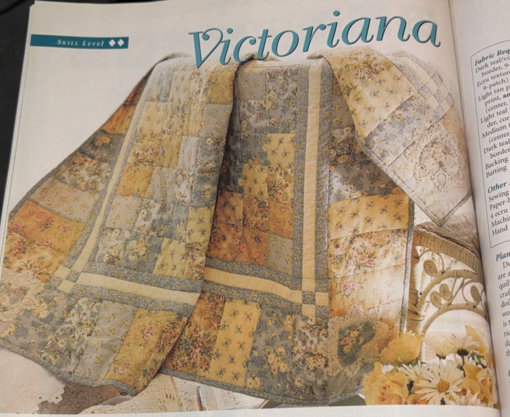 Rare McCall's QUILTING Quilt Pattern August 2003 Bk