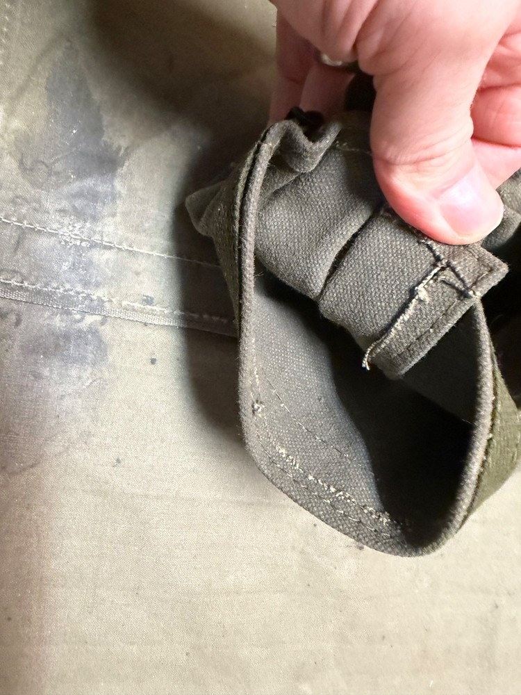 ORIGINAL WWII US ARMY M1942 BROWNING .50 CAL MUZZLE CANVAS COVER