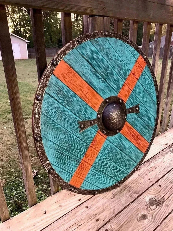 22'' Authentic Rollo Battleworn Viking Shield Viking Shield