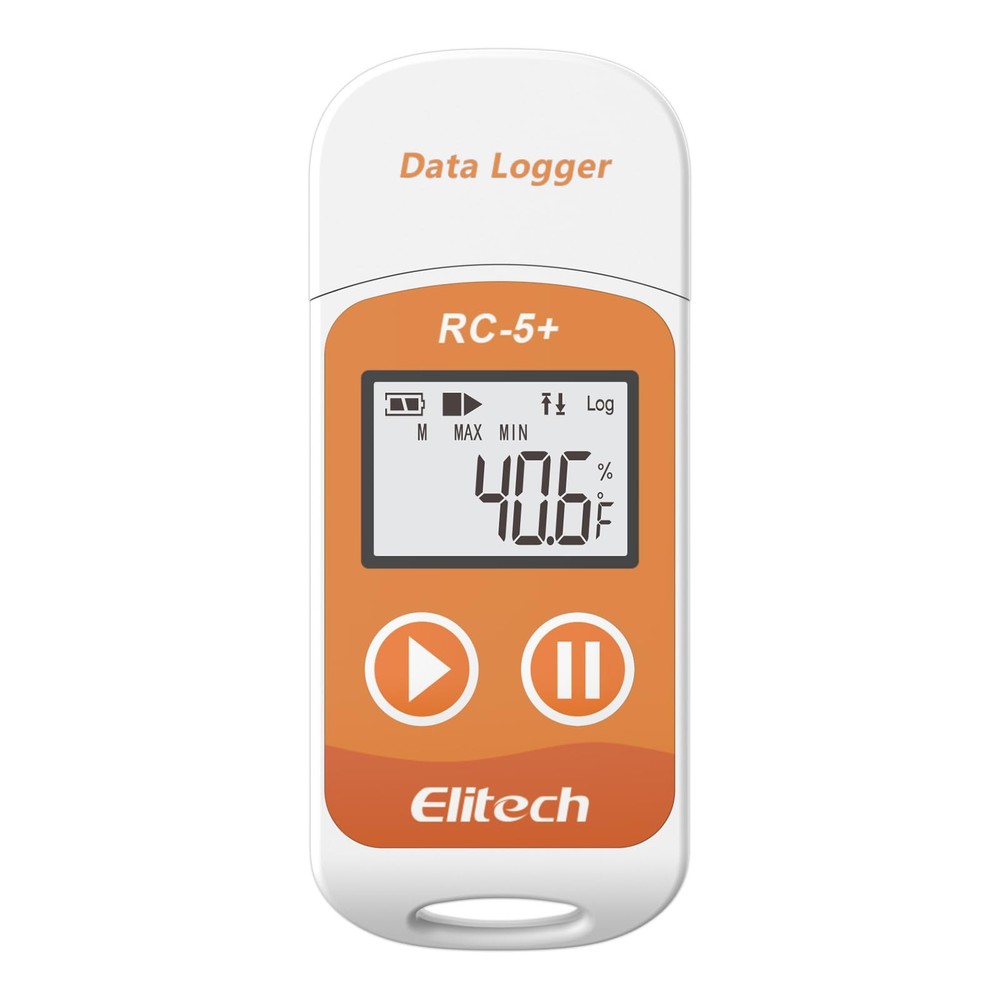 RC-5+Digital PDF USB Temperature Data Logger Reusable Recorder Refrigerator T...