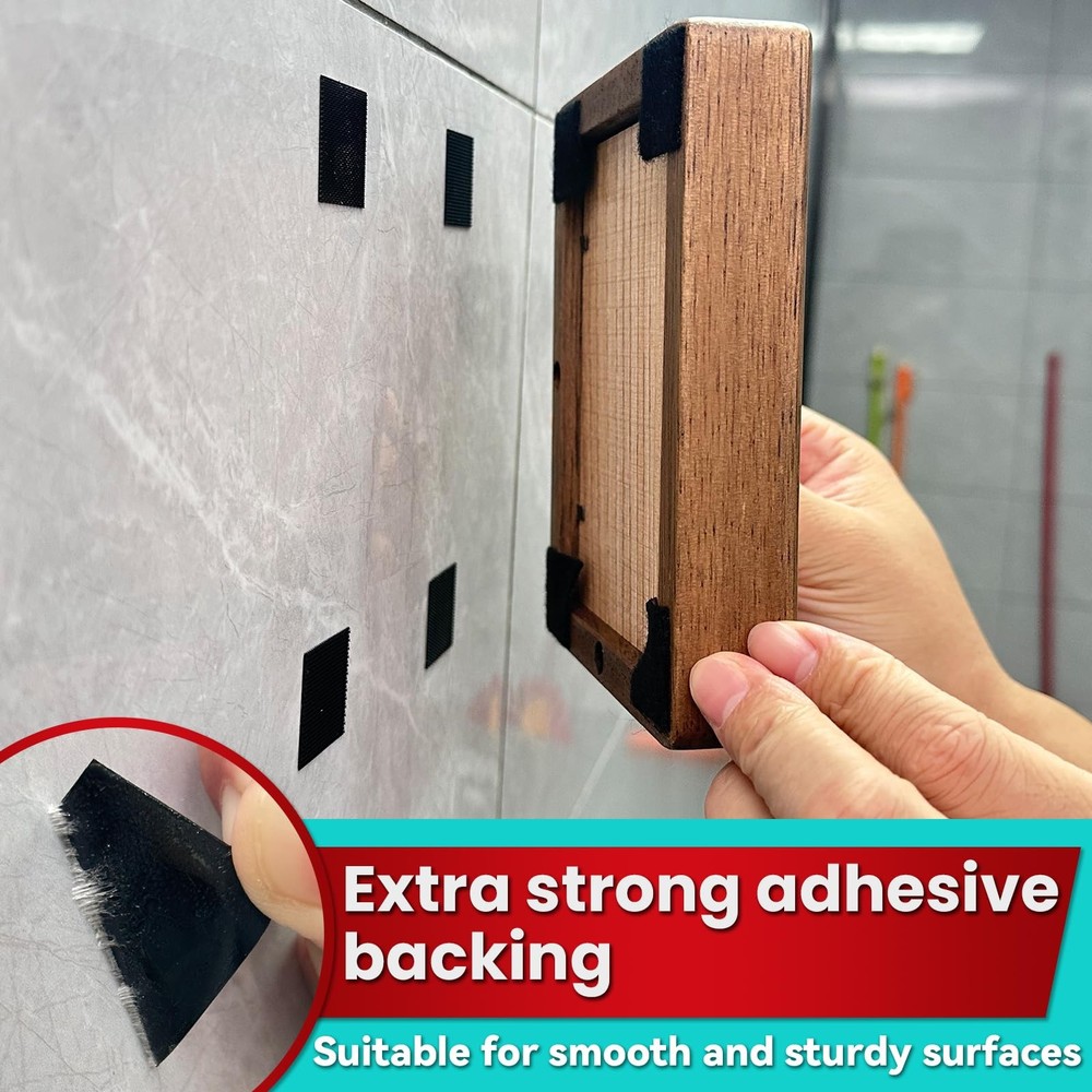 Heavy Duty Hook and Loop Strips with High Adhesive, and Square Circle, Strong...