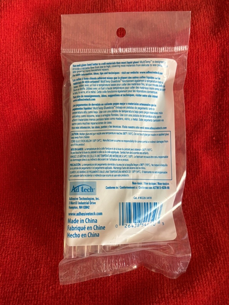 Ad Tech Multi-Temp Mini Glue Sticks 10/Pkg-.28"X4"