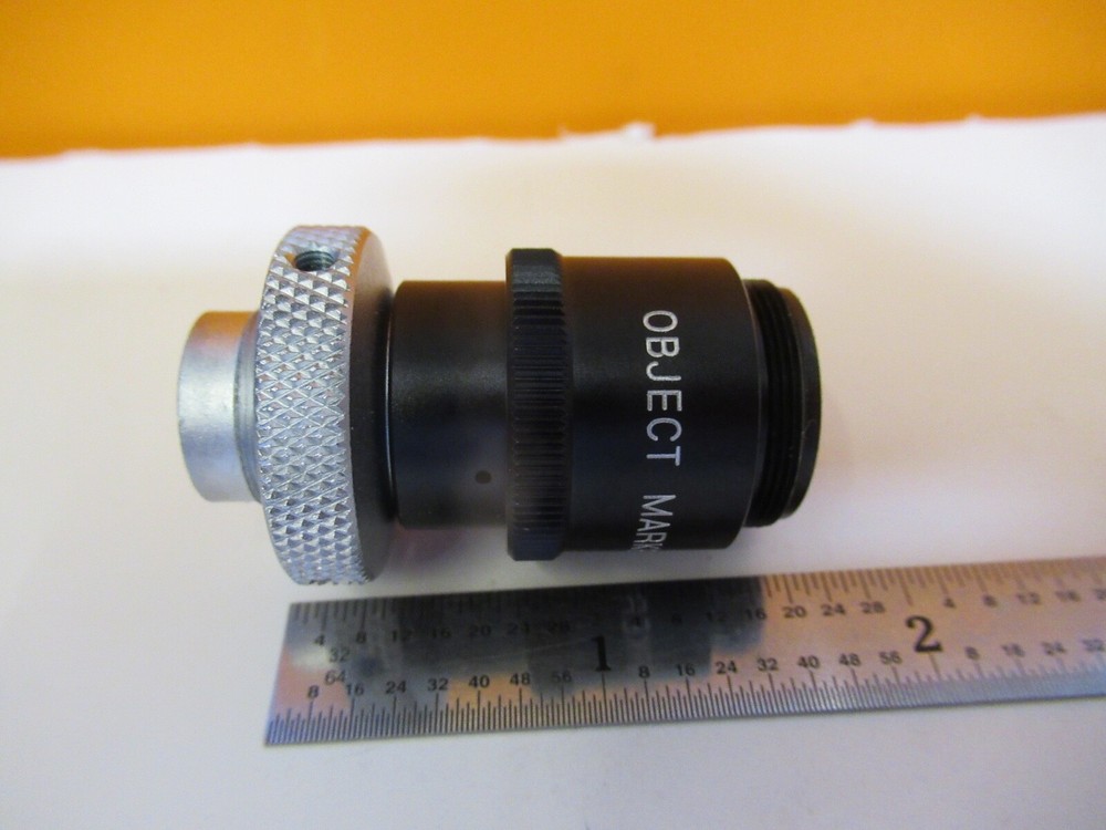 NIKON JAPAN OBJECT MARKER OBJECTIVE MICROSCOPE PART AS PICTURED &H8-B-15