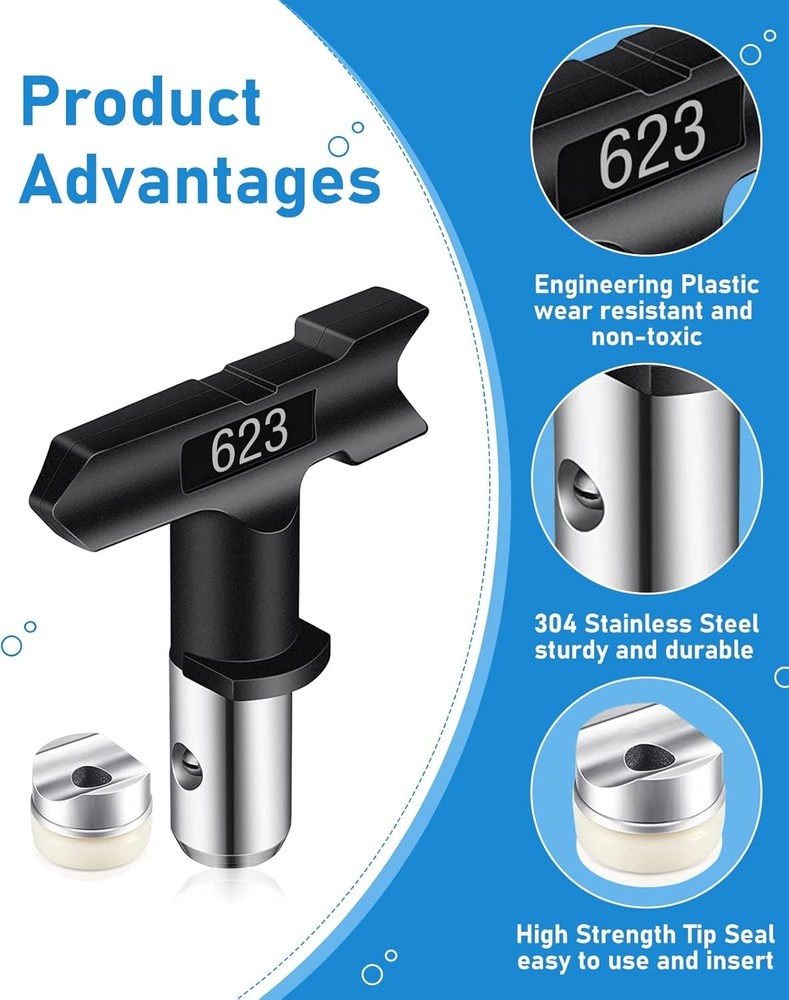 Spray Nozzle Spray tip Reversible Spray Tips Airless Paint Sprayer Nozzle Tips