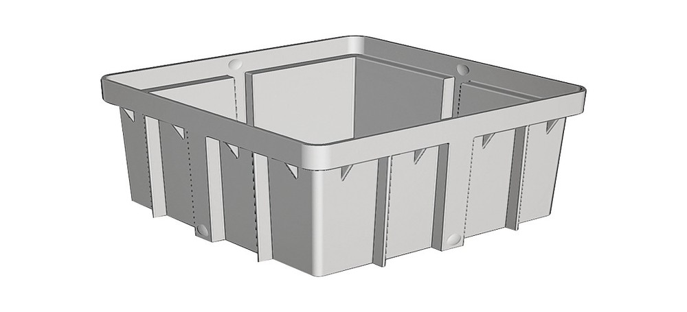 NDS 1216 1206SD Square Riser, Polyethylene