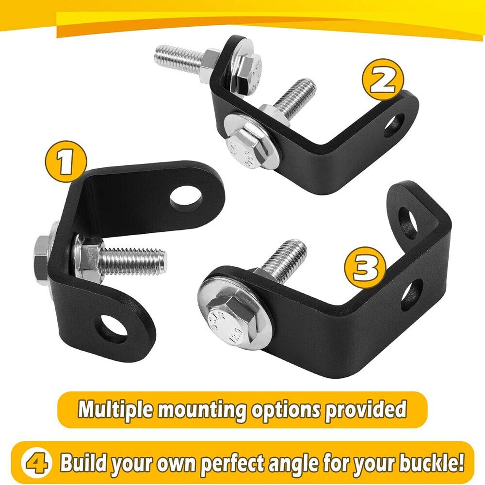 For BoatBuckle G2 Strap Mounting Bracket Kit for Boat Trailers 3-Sided Brackets