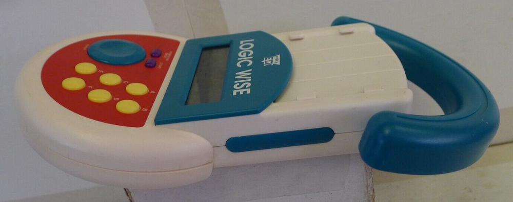Electronic Handheld Game - 1995 Tiger ED Logic Wise Education Game - TESTED