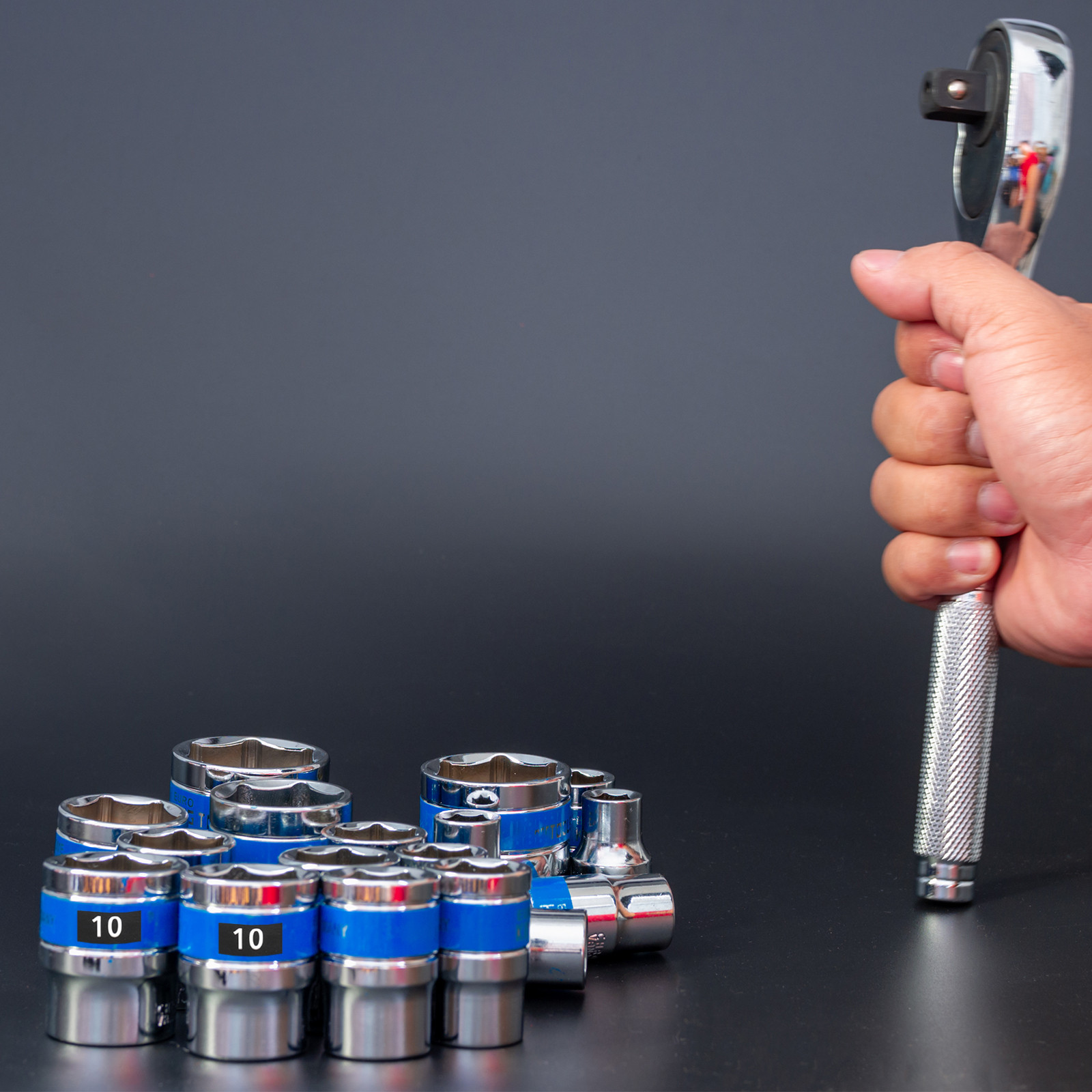 2 Sets 180 Tool Box Labels Wrench Size Stickers for Tool Organization Black