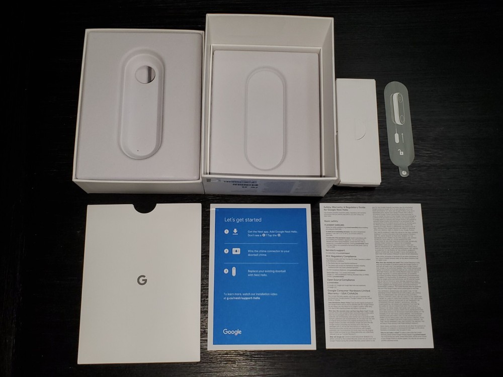 Google Nest Hello NC5100US Wired Doorbell (Empty Box only)
