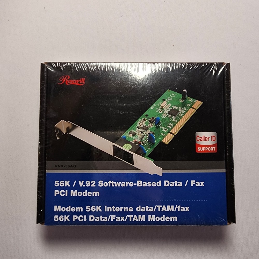Rosewill RNX-56AG 56K V.92 Software-Based Data/Fax PCI Modem Adapter Card