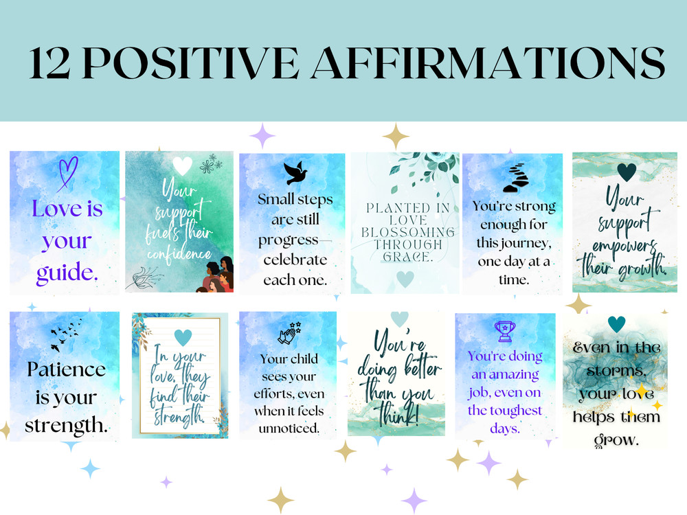 Positive Affirmation Cards | Printable Affirmation Digital Cards Deck |