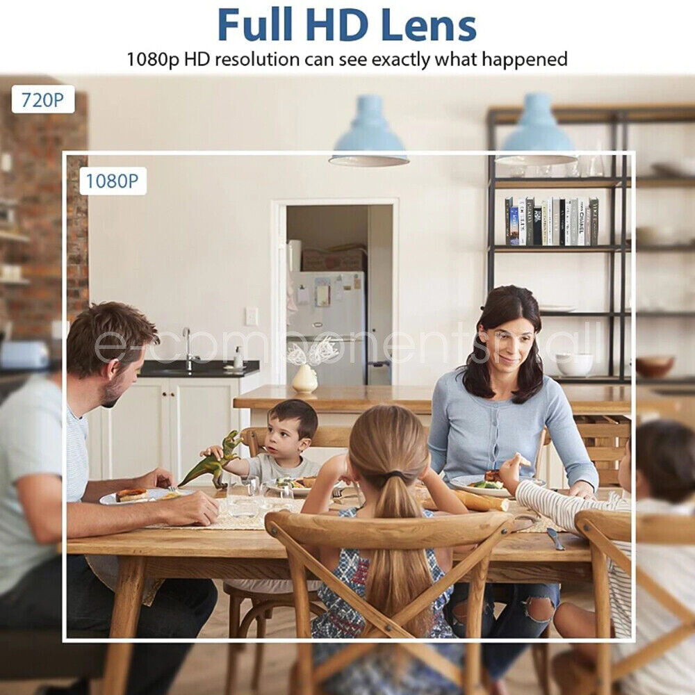 1080P Wireless WIFI IP Mini Camera DIY Button Design DVR Security Cam Video AUS