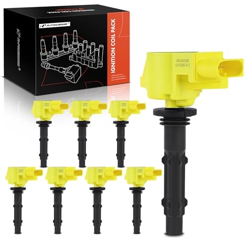 () Engine Ignition Coil Pack Compatible with Mercedes-Benz E550 2007 Yellow