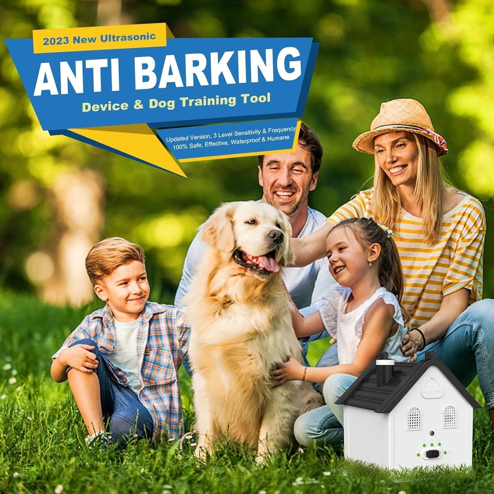 Effective Anti Barking Deterrent - 3 Adjustable Levels Bark Control Device, 5...
