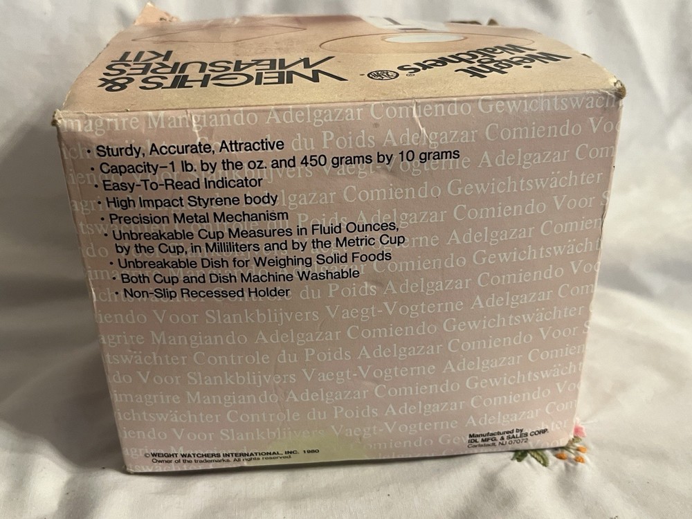 Weight Watchers Weights & Measures Kit, White, Open Box