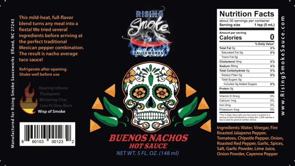 Rising Smoke Buenos Nachos Hot Sauce