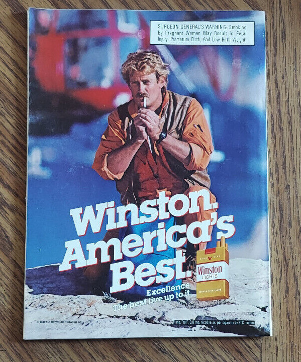WINSTON LIGHTS CIGARETTE MAGAZINE PRINT AD