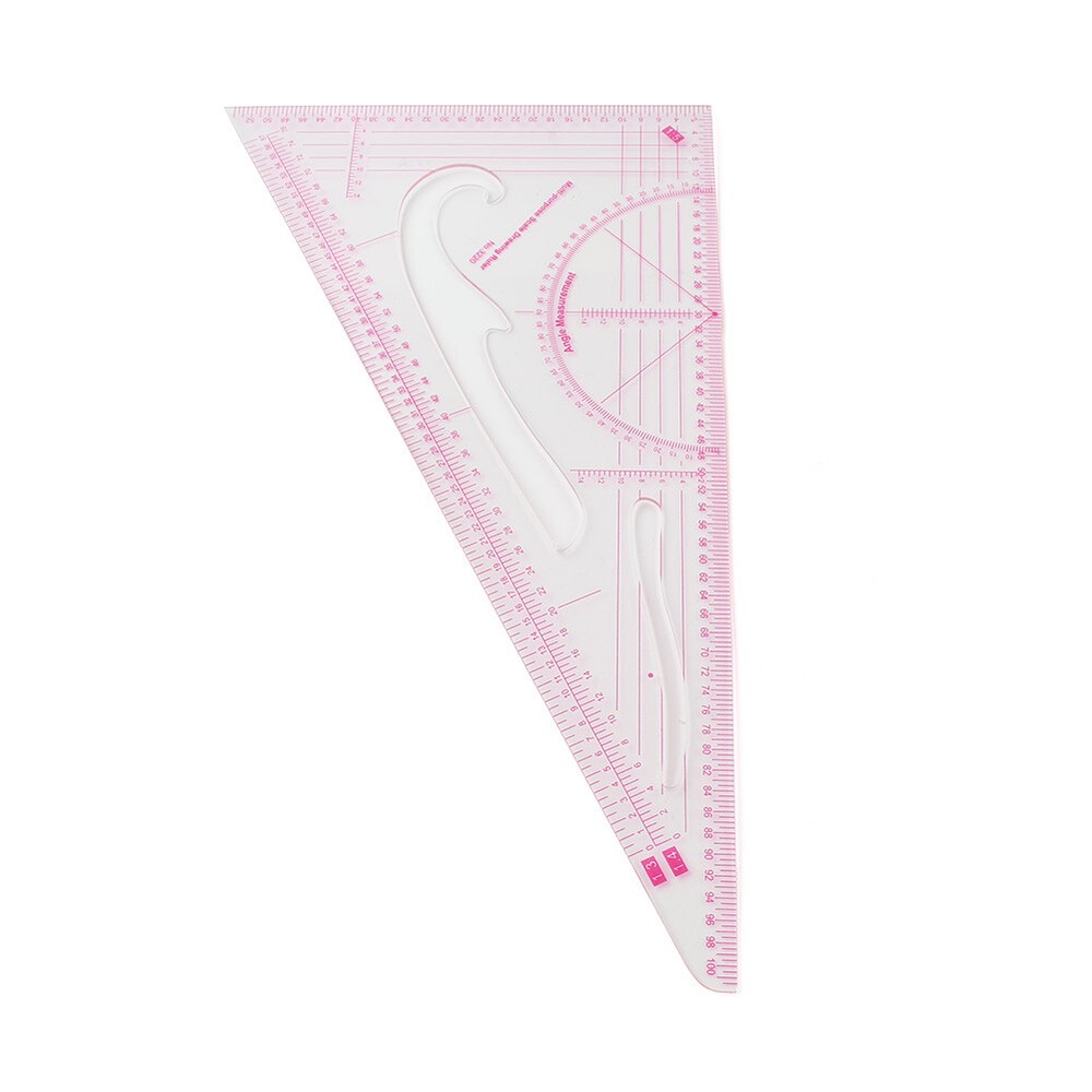 3220 Clothing Triangular Scale Drawing Plate Ruler Tailor Sewing Patchwork Tools