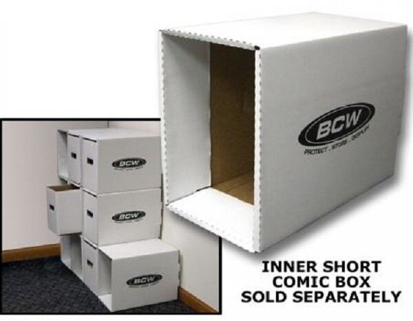 2 BCW High Quality Comic Book Storage House Box Thick/Stackable White Cardboard