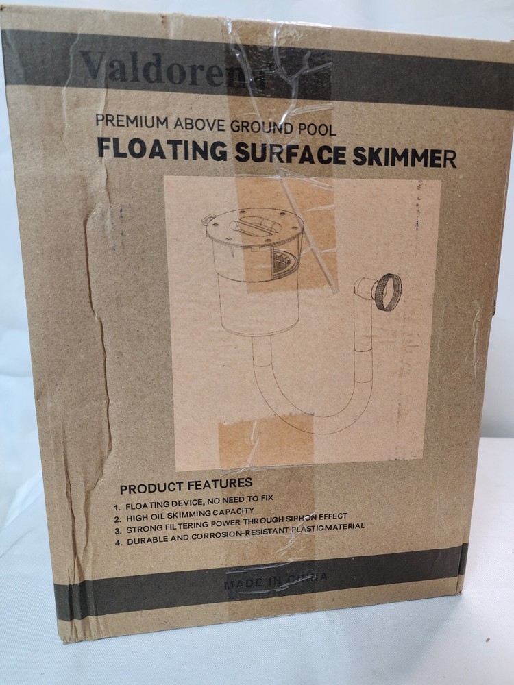 Valdorena Surface Float Skimmer Upgrade No Installation Required w/ Filter Socks