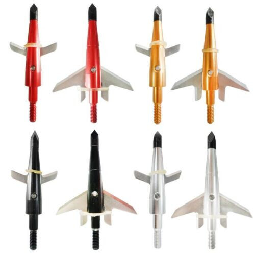 Hottest 12Pcs Swhacker Hunting Broadheads 100Gr 2-Sharp Blade Crossbow Tips