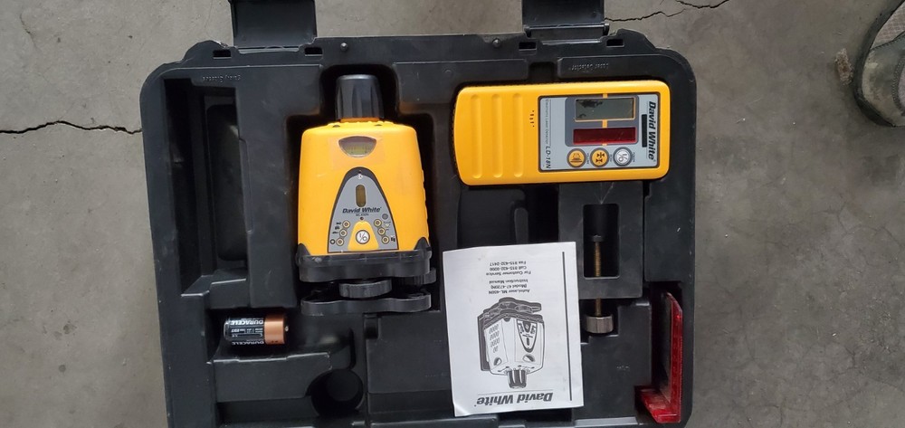 David White ML450N rotary laser with target