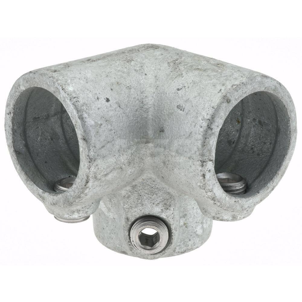 PRO-SAFE Galvanized Pipe Rail Fitting: 90° Side Outlet Elbow for 1" Pipe
